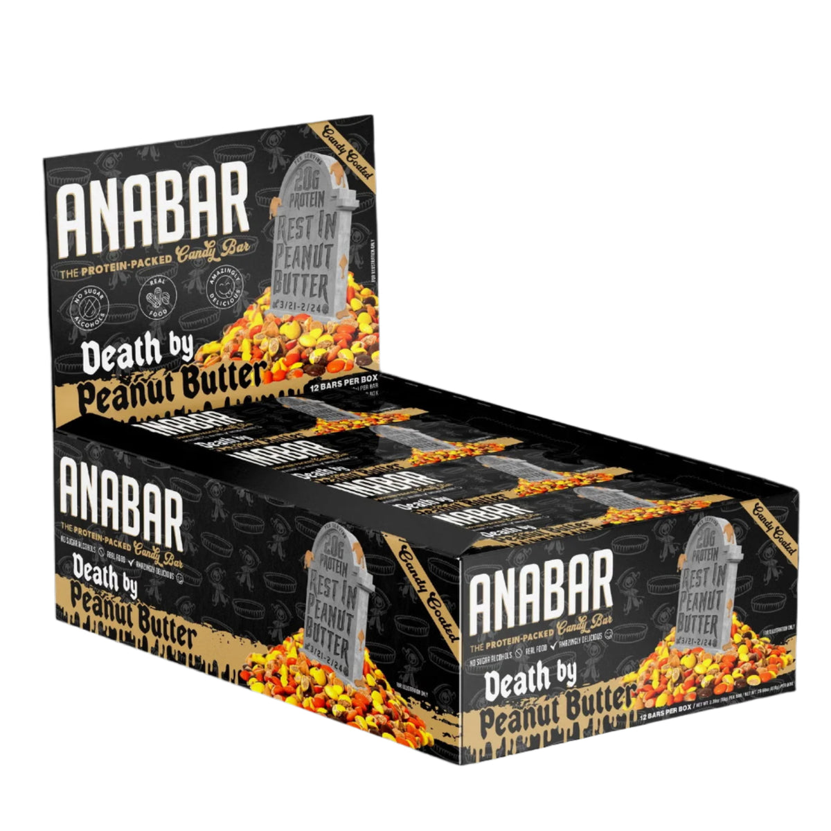Anabar Protein Candy Bar - Peanut Butter - 12 Bars