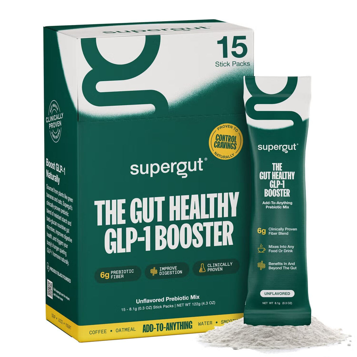 The Gut Healthy GLP-1 Booster - Unflavored - 0.3 oz. (15 Servings)