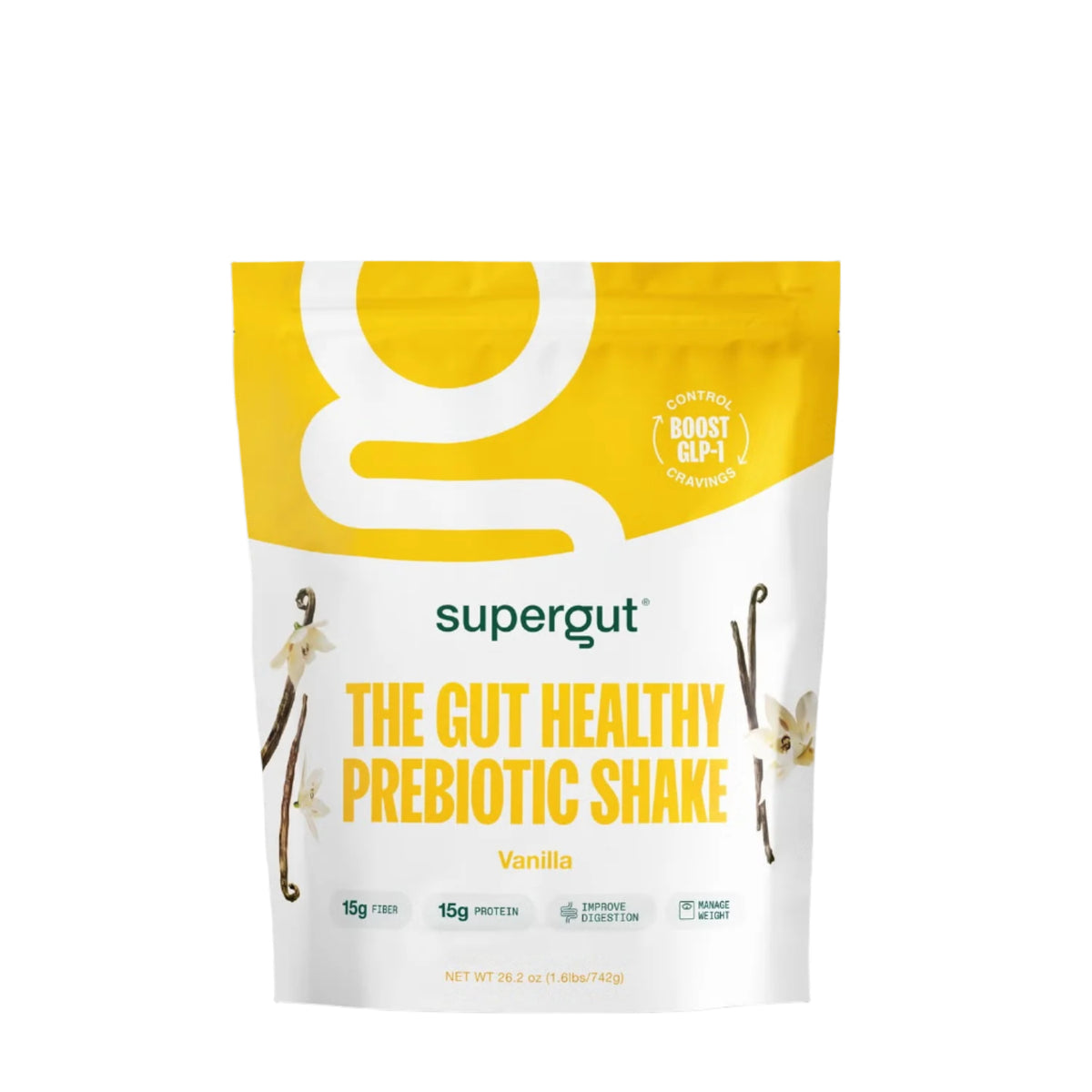 The Gut Healthy Prebiotic Shake - Vanilla - 1.6 lbs. (14 Servings)