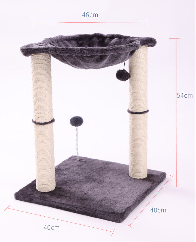 Integrated Cat Scratching Pillar Toy With Nest