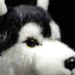 Mandarin Eyes Husky Dog Figurine Sled Dog Plush Toys