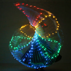 LED Belly Dance Glowing Five-color Dance Wings Color