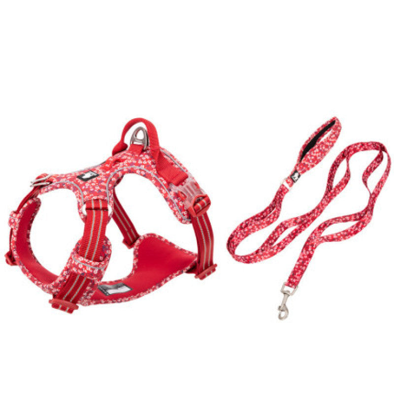 Pet Dog Leash Set Vest Type Chest Harness