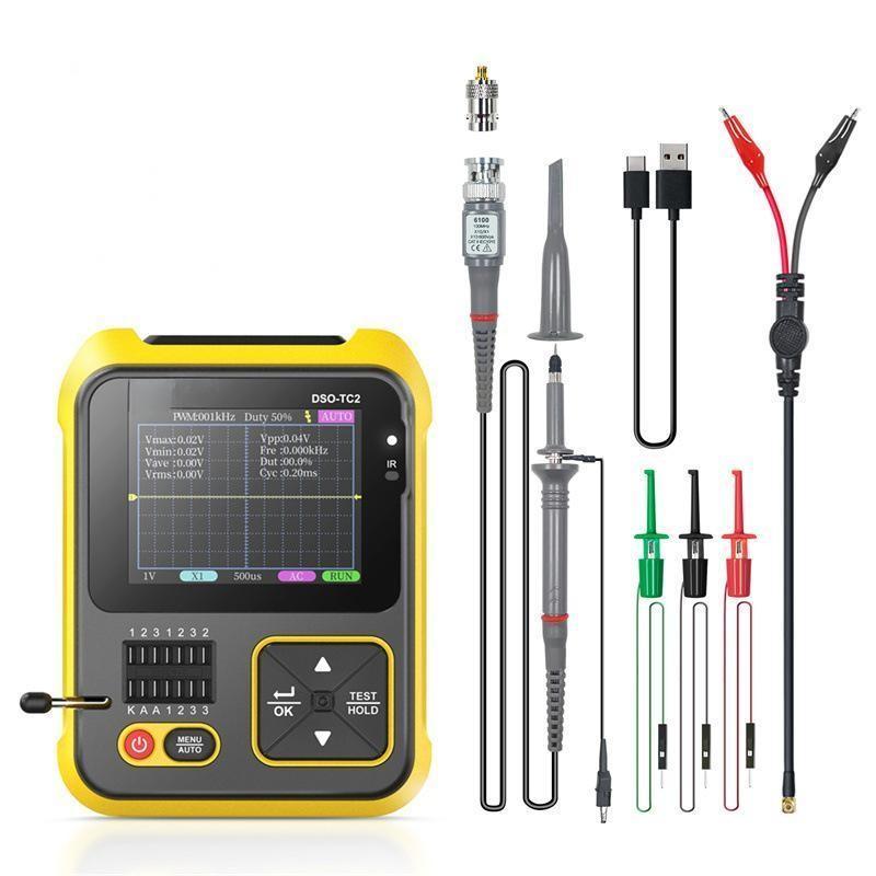 Handheld Digital Oscilloscope Portable Electronic Transistor Tester