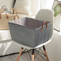 Household Fashion Cotton String Storage Basket Dirty