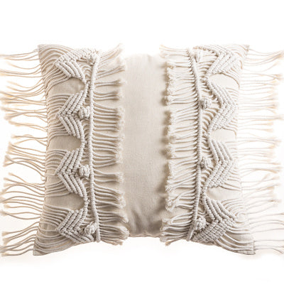 Hand-woven Cotton Thread Cushion Cover