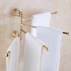 European Style Nail Free Three Four Bar Towel Rack