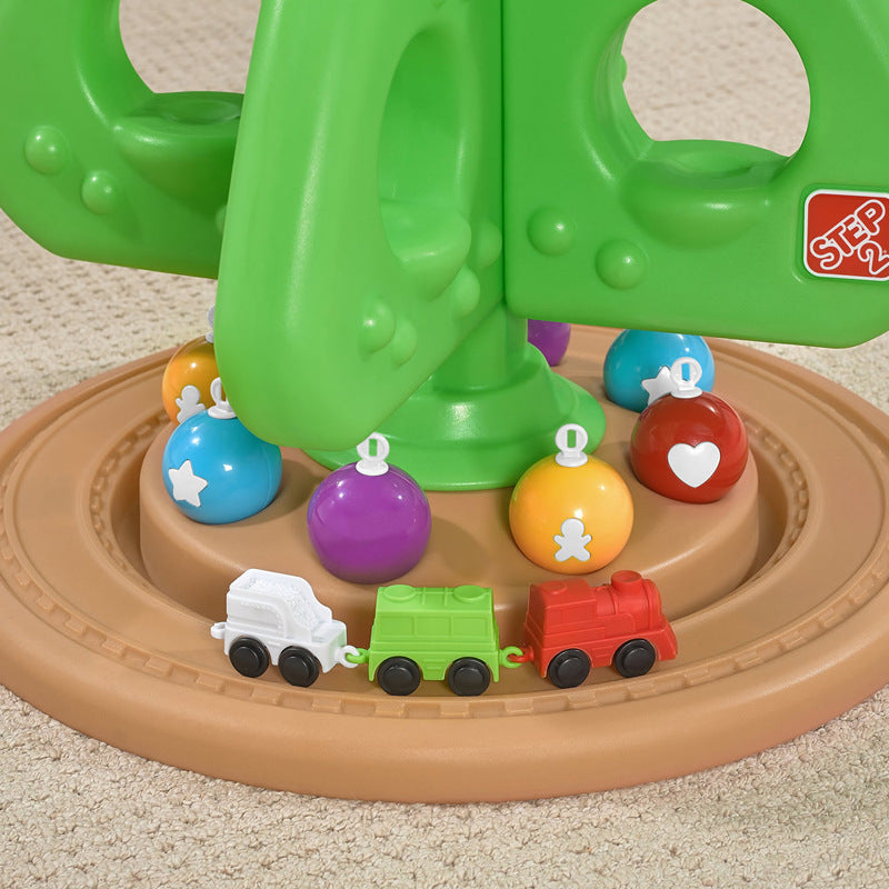 Rotary Car Christmas Tree Children's Scene Rail Train Toys