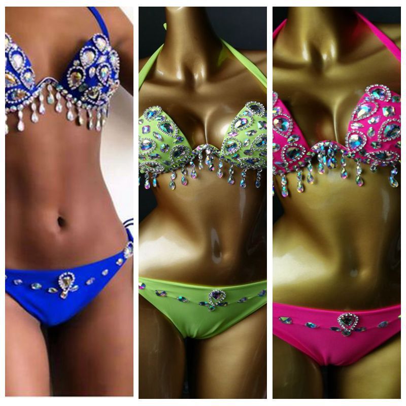 Ladies New Seam Diamond Bikini