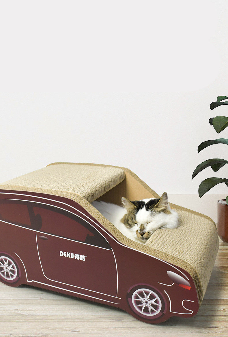 Cat Scratching Scooter SUV Car Shaped Scratching Board