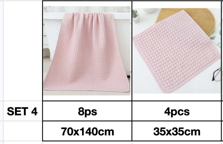 Household Bathing Water Absorbent And Quick Drying Unisex Plus Thickened Pure Cotton Bath Towel Wipe