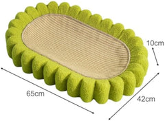 Oval Cat Scratch Pad Bowl Car Scratching Board Cat Nest Furniture Protector Cat Scratcher Cardboard Kitty Scratching Pad