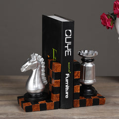 European-style Resin Crafts Books Rely On Chess Bookends Bookends