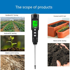 Thermometer Soil Conductivity Meter Water Quality Hydroponic Planting Instrument