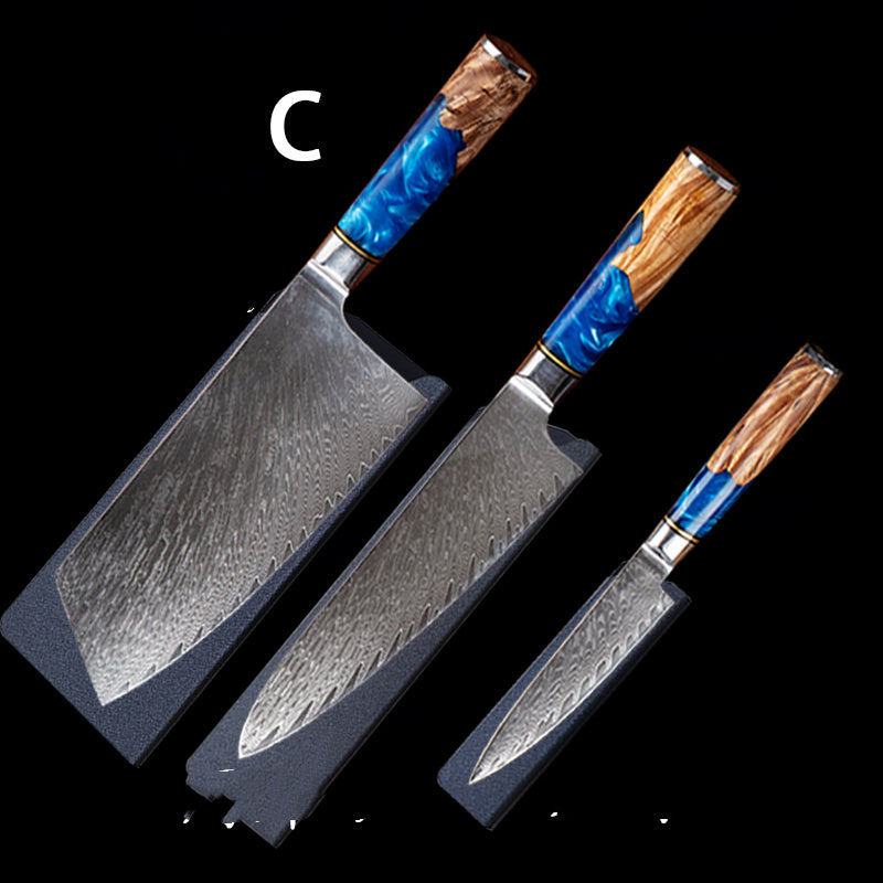 Damascus Restaurant Commercial Professional Kitchen Knife Set