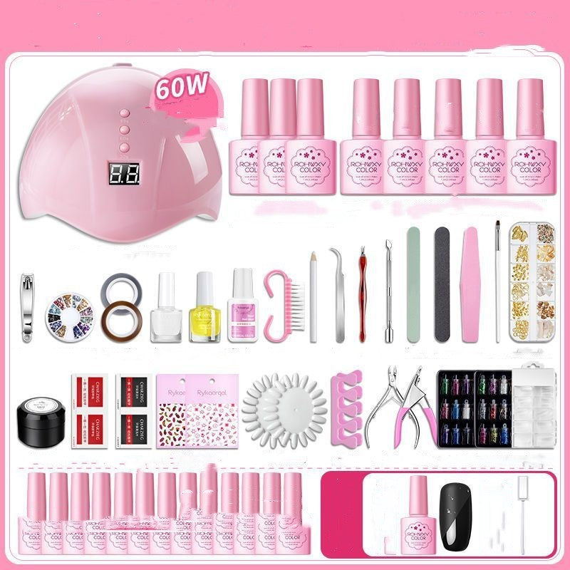 Nail Polish Glue Full Manicure Set Set Of Tools For Beginners Home