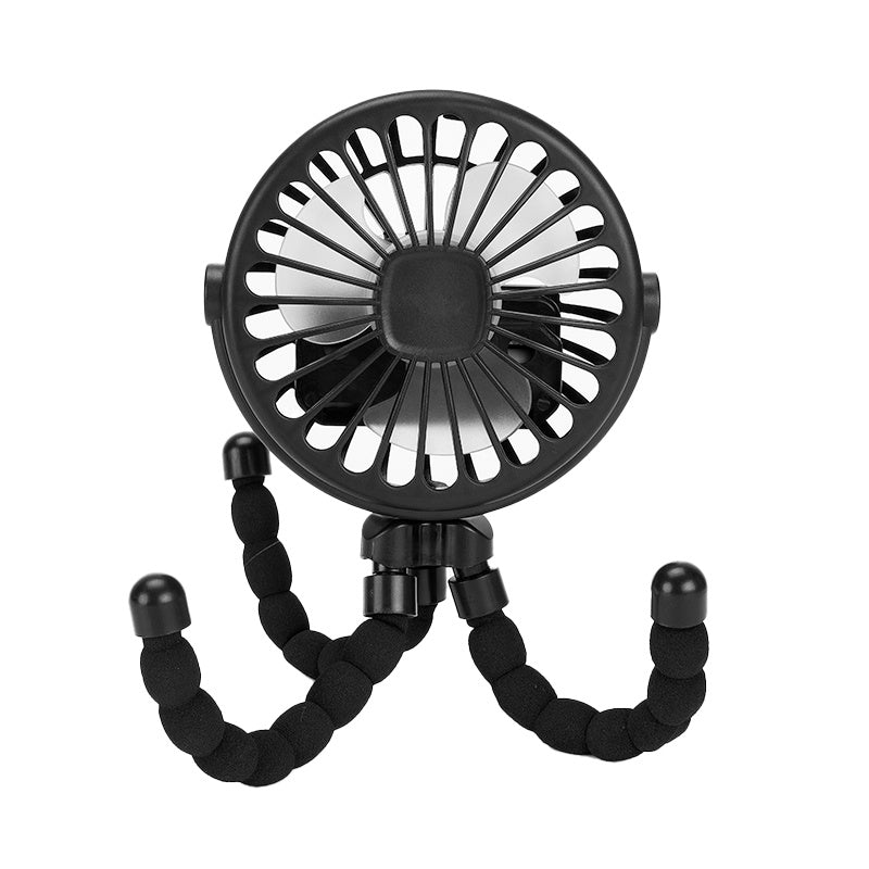 Multi Functional Children's Stroller Mini Fan Portable USB Charging Small Fan Octopus