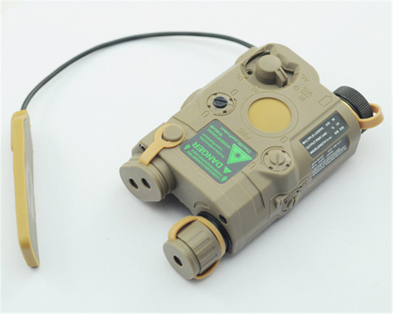 Full-featured LED white light + green laser indicator with IR lens