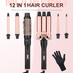 6 In1 Top-changing Curler Two-speed Indicator Light Multi-function Hair Curler