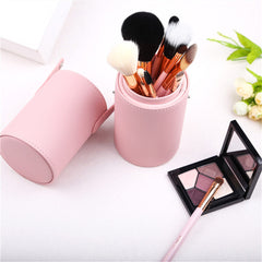 Man-made fiber color tube makeup brush set