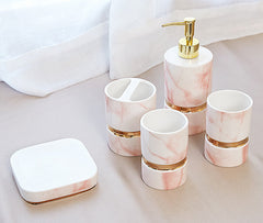 Toiletry Set Ornaments Marble