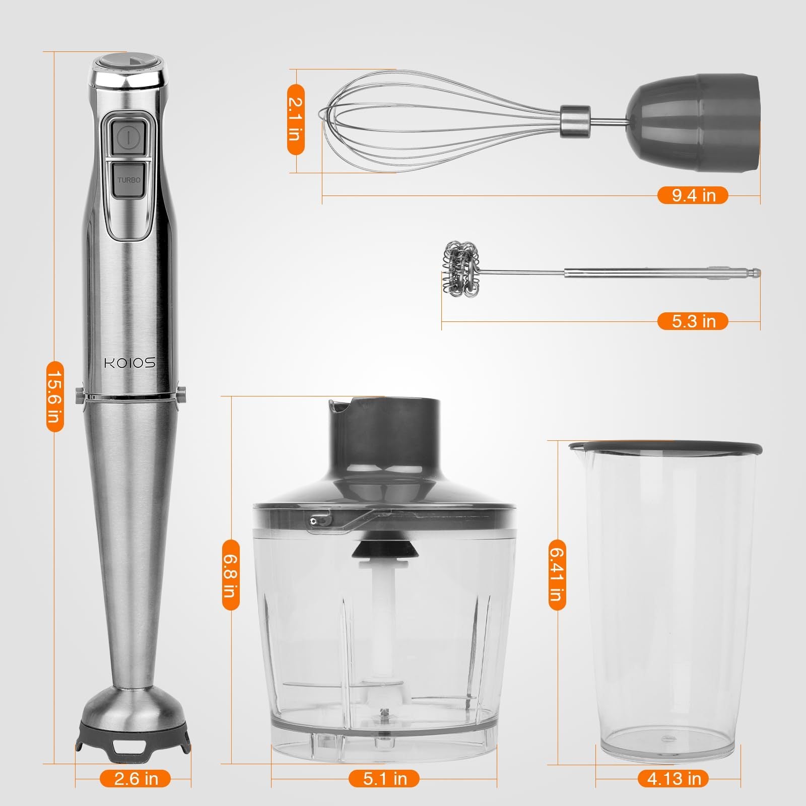 KOIOS 1100W Immersion Hand Blender