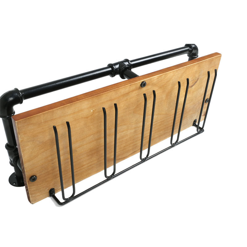 Industrial Bar Hanging Wall Mounted Wine Rack