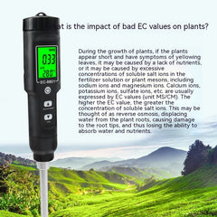 Thermometer Soil Conductivity Meter Water Quality Hydroponic Planting Instrument