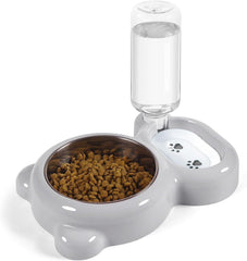 Dog Bowls Cat Food And Water Bowl Set With Water Dispenser And Stainless Steel Bowl For Cats And Small Dogs