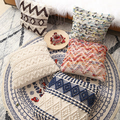 Ethnic Moroccan Style Hand-woven Wool Pillow