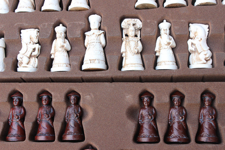 Ancient Qing Soldiers  Pieces Character Modeling Chess