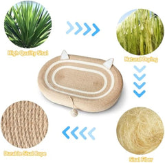 Cat Scratcher Bed 3 In 1 Sisal Cat Scratching Pads Beds Cat Scratchers For Indoor Cats With Anti-Slip