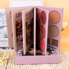 67 Colors Makeup Palette Five-layer Book Turning Eye Shadow Plate Blush