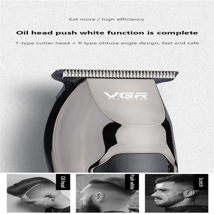 Water and electricity proof push and cut beard trimmer