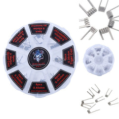 48pcs Pre Built Coils Rta Rda Flat Twisted Fused Clapton Qua