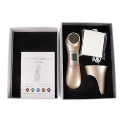 Ultrasonic vibration face-lift massager