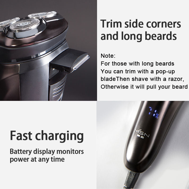 Maison Men's IPX7 Rechargeable Beard Trimmer