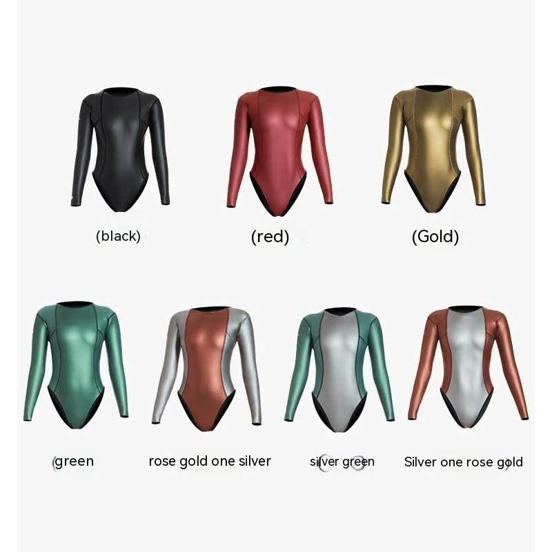 Diving Suit Female 2mm Super Elastic CR Bikini Backless Wet Free Diving Surfing Warm Diving Suit