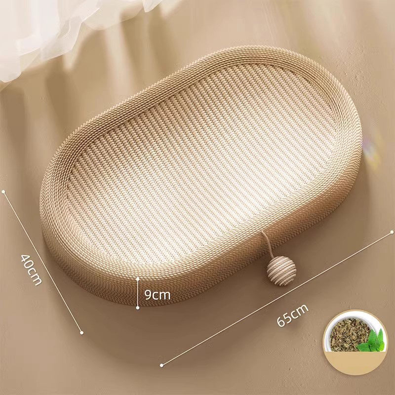 Sisal Cat Scratching Board Ultra Large Size Bed Adorable Design Durable Comfortable Lounge