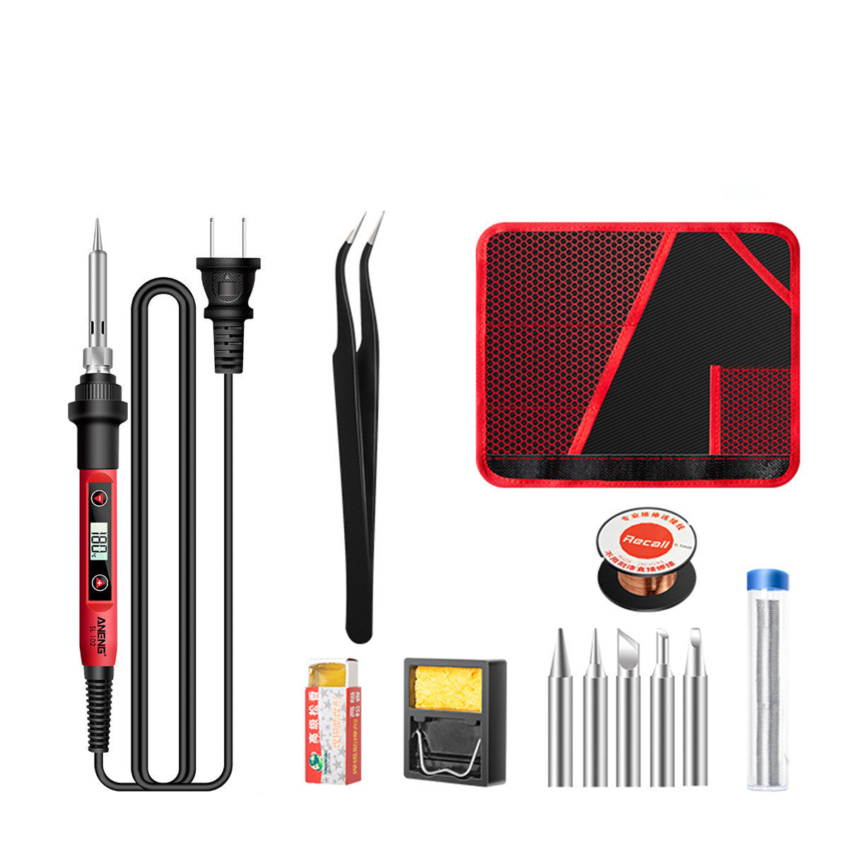 Constant Temperature Electric Soldering Iron Set Adjustable Temperature 60W Digital Display Internal Heat Welding