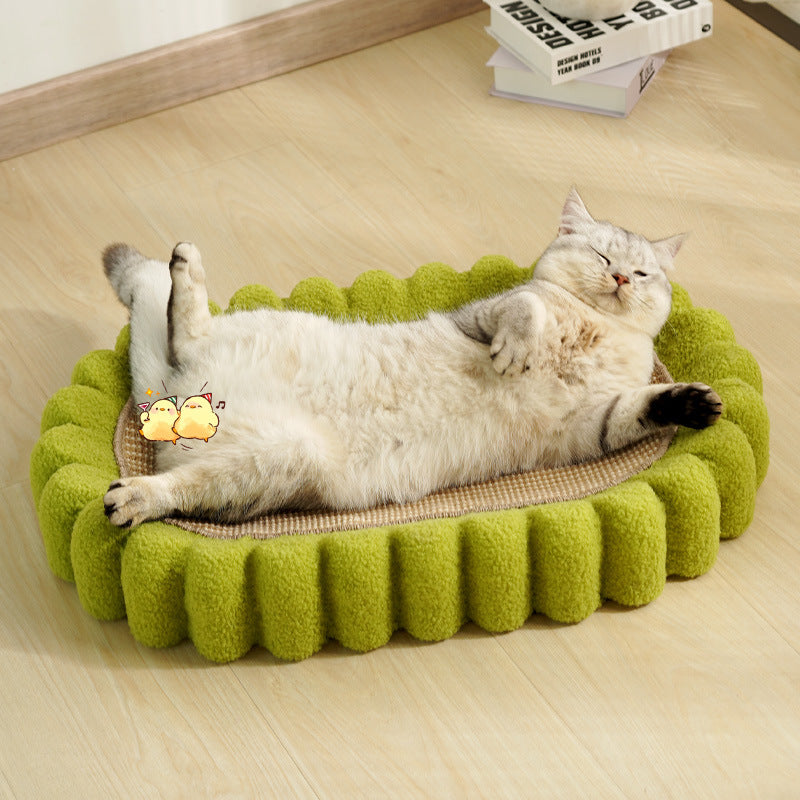 Oval Cat Scratch Pad Bowl Car Scratching Board Cat Nest Furniture Protector Cat Scratcher Cardboard Kitty Scratching Pad