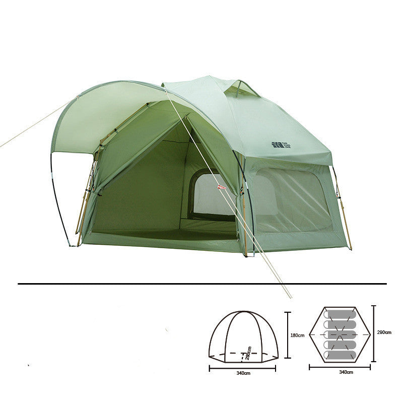 Outdoor Thickened Rainproof Portable Folding Automatic Camping Tent