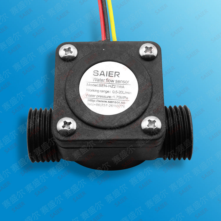 Water Flow Sensor for Water Heater with Pulse Signal Output