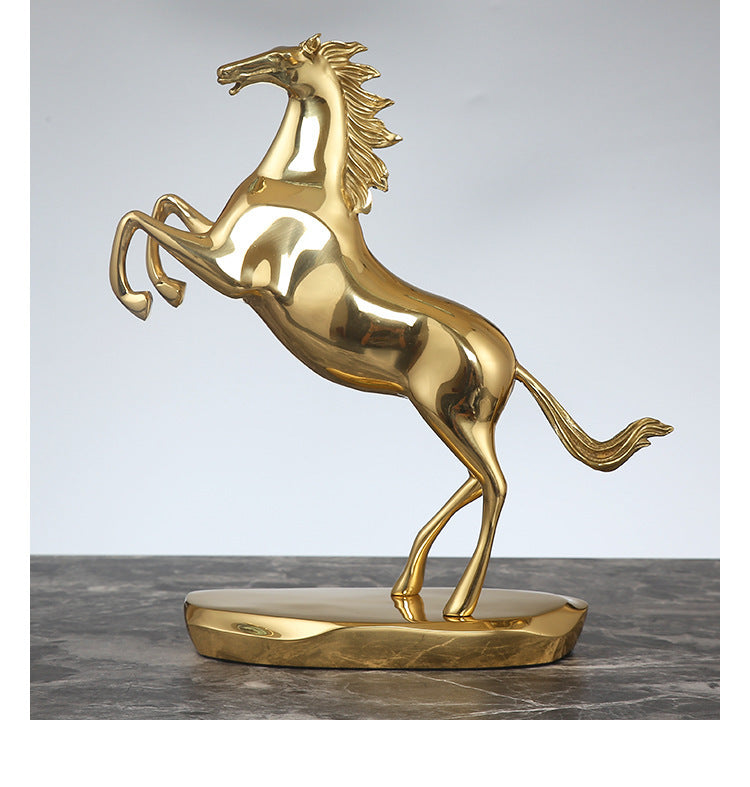 Light Luxury Pure Copper Horse Ornaments Are Successful