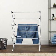 3 Tier Clothes Airer Dryer Metal Laundry Horse Drying Rack Indoor Outdoor Patio