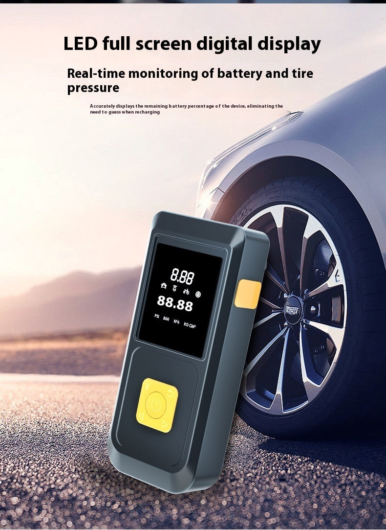 Vehicle Air Intelligent Digital Display Car Start Emergency Supply All-in-one Multi-function Power Bank Power Supply