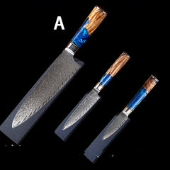 Damascus Restaurant Commercial Professional Kitchen Knife Set