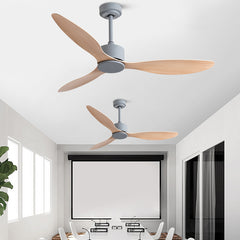 New Scandinavian Industrial Ceiling Fans Without Lights