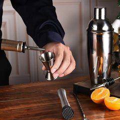 Stainless Steel Bar Tool Set 750 Cocktail Shaker