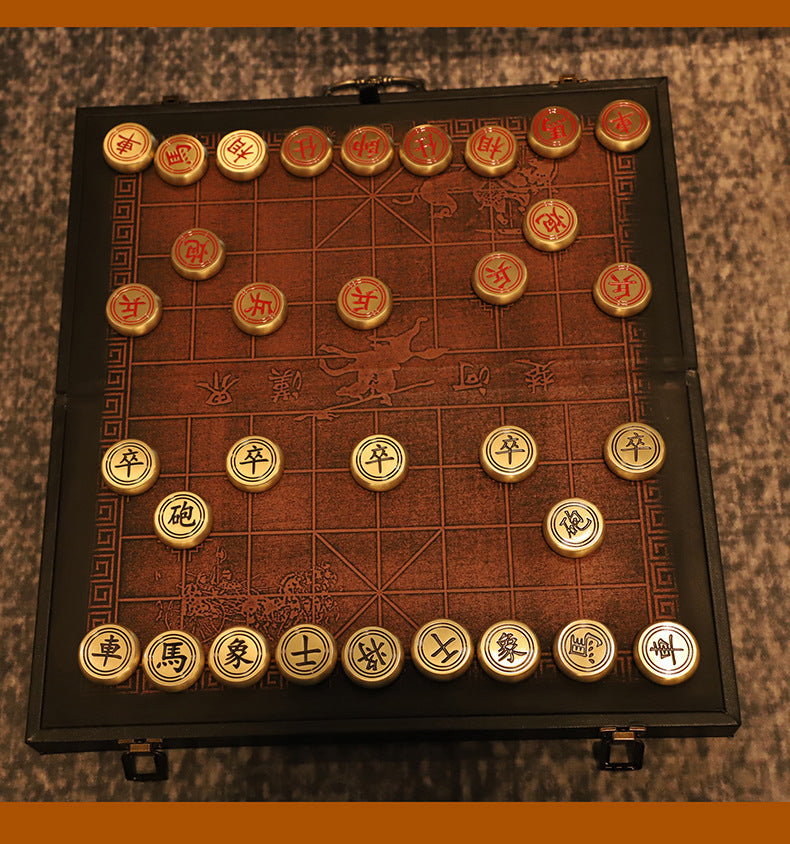 Solid Copper Chinese Chess Suit